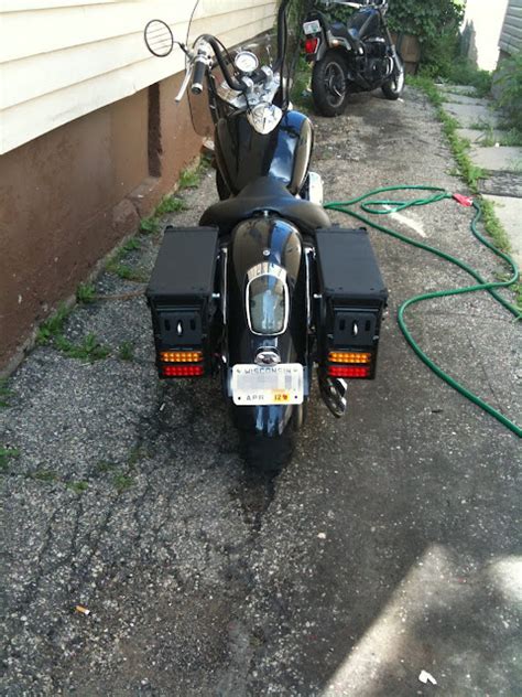 Honda Bobber With Ammo Can Saddlebags