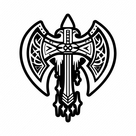 bloody axe weapon tool tattoo symbol icon   iconfinder