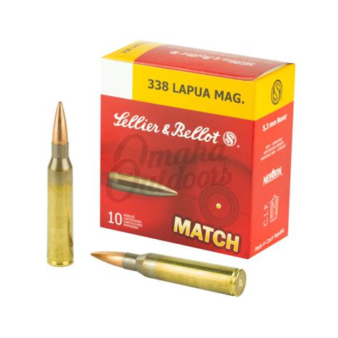 Sellier And Bellot 338 Lapua 300 Grain 10 Rounds Omaha Outdoors