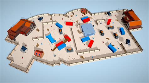 TDM Map 5 FPS Game Environment Low Poly Buy Royalty Free 3D Model