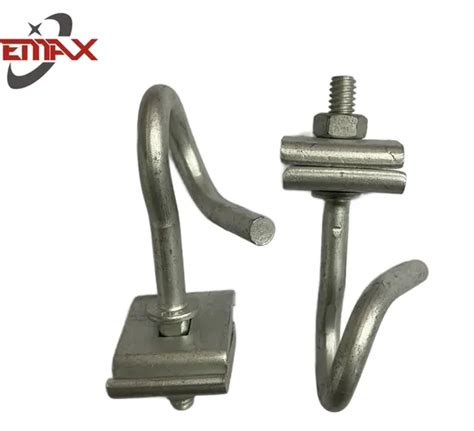 Galvanized Steel FTTH Accessories With Bracket Span Clamp Hook And