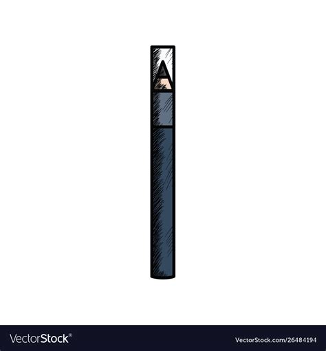 Eyebrow Pencil Make Up Drawing Icon Royalty Free Vector