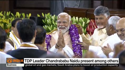 Nda Unanimously Elected Prime Minister Narendra Modi As The Ruling Bloc