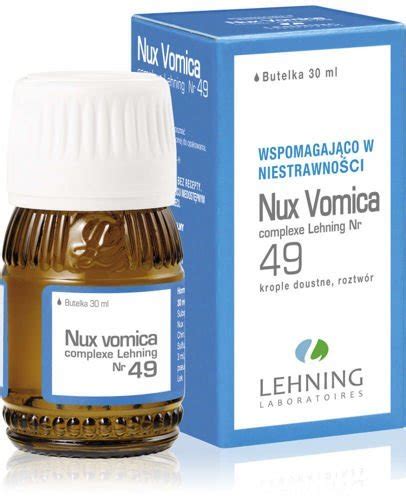 LEHNING Nux Vomica Complexe Nr 49 Krople 30ml Cena Opinie