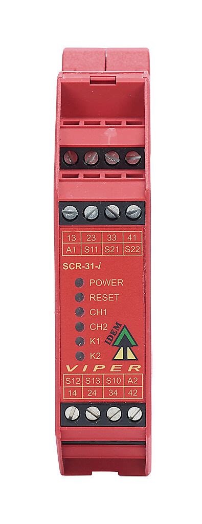 Safety Relay Emergency Stop And Safety Gates Vac Vdc Pn Scr