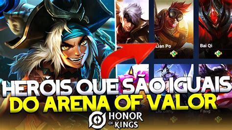 Honor Of Kings X Arena Of Valor Her Is Copiados Que Est O Nos Mobas