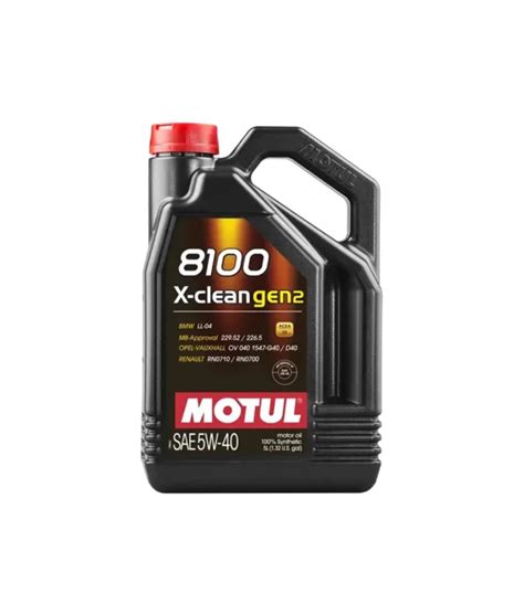 MOTUL 8100 5W40 X CLEAN GEN2 Aceite Full Sintético Automas pe