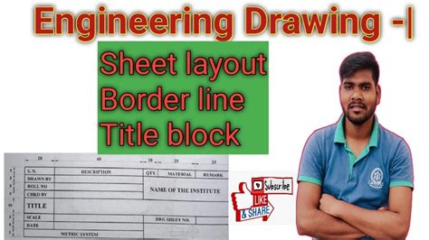 How To Make A Title Block Sheet Layout Border Line And Title Block