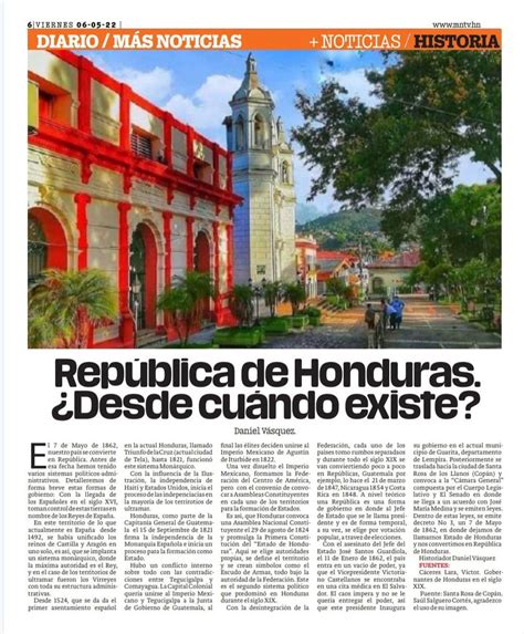 Historiadehonduras Eth On Twitter Actualidad Se Llama Rep Blica De