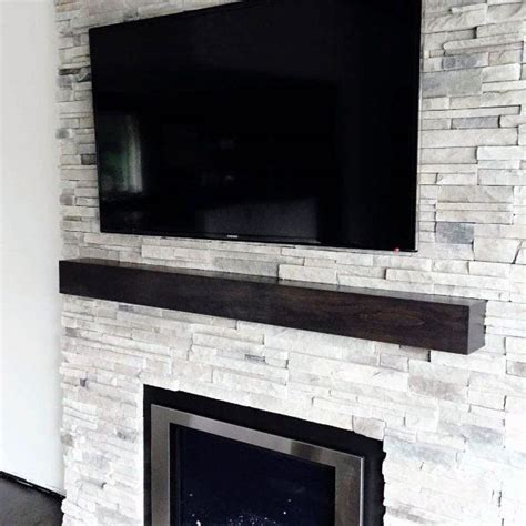 Top 60 Best Stacked Stone Fireplace Ideas - Interior Designs