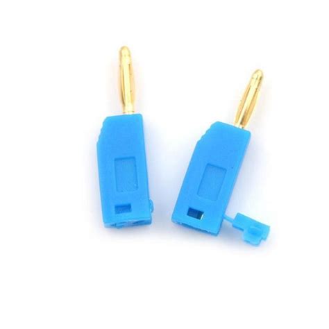 Jual Banana Jack Male Plug Connector 2mm Gold Plate Mic Konektor Biru