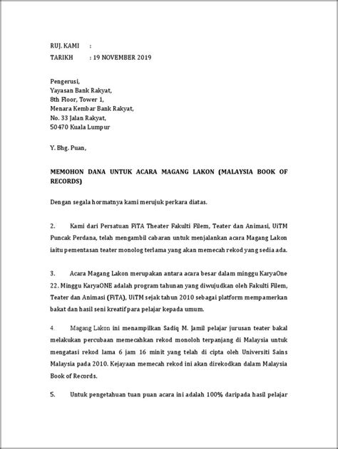 Contoh Surat Pernyataan Malaysia Surat Permohonan Desain Contoh