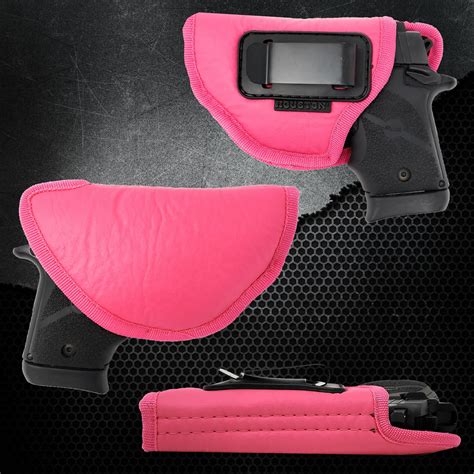 Pink IWB Gun Holster by Houston | ECO LEATHER Concealed Carry Soft Mat – Popular Holsters