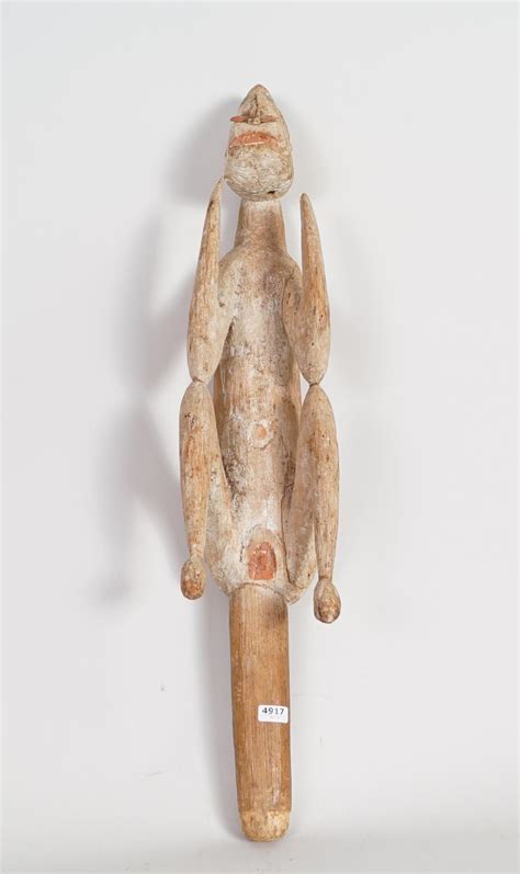 At Auction Wooden Ancestor Sculpture Asmat Papua New Guinea