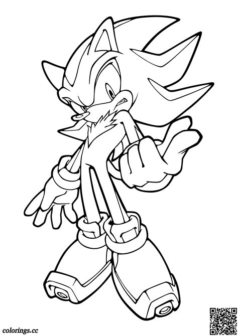 Shadow The Hedgehog Coloring