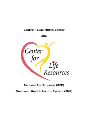 Electronic Health Record Ehr Request For Proposal Rfp Doc Template