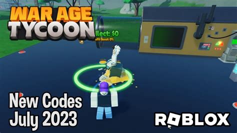 Roblox War Age Tycoon New Codes July 2023 YouTube