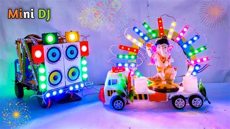 Big Dj Truck Vs Ganpati Visarjan Dj Loding At Home Mini Dj Kaise