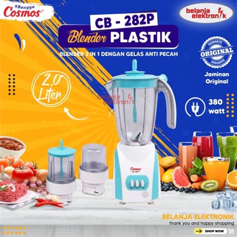 Jual Blender Cosmos In Cb Ap Liter Anti Pecah Plastic Glass