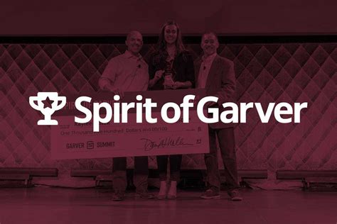 Spirit of Garver Award finalists announced - Garver