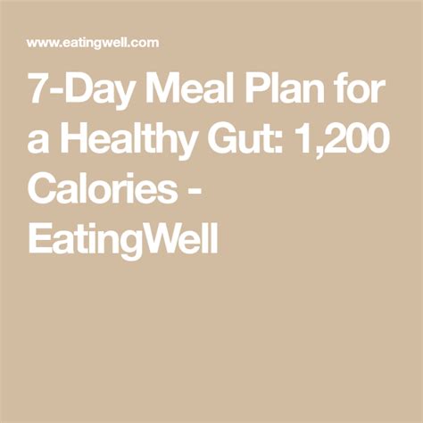 7 Day Meal Plan For A Healthy Gut Created By A Dietitian 1 200 Calories 7 Day Meal Plan