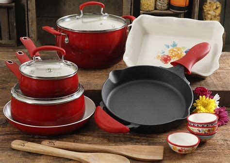 Walmart Cyber Week Deal: Pioneer Woman 17-Piece Combo Cookware Sets $59 ...