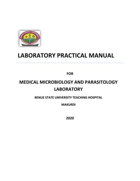 Pdf Laboratory Practical Manual For Medical Microbiology And