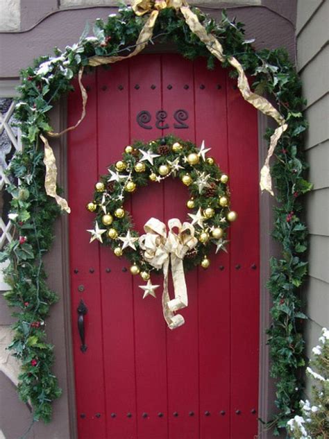 Couronne de Noël pour la porte d entrée quelques idées