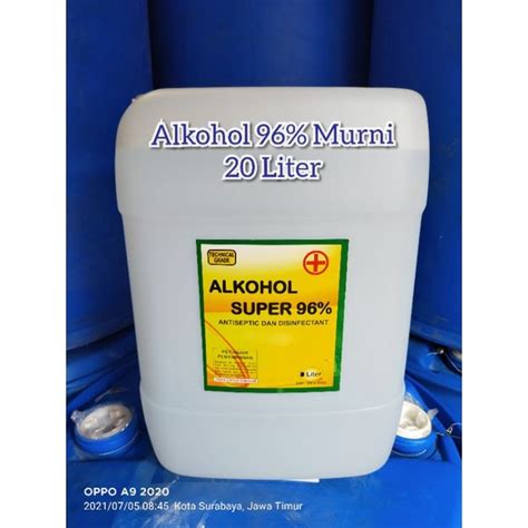 Jual ALKOHOL 96 20LITER PELARUT BIBIT PARFUM TERBAIK ANTISEPTIK