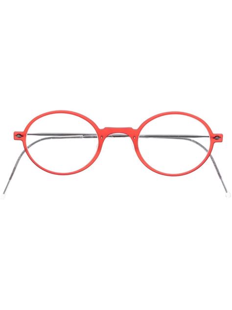 Lindberg Round Frame Optical Glasses Farfetch