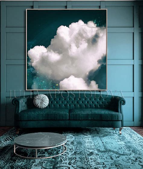 46 Cloud Wall Art Framed Cloud Art Unique Wall Etsy