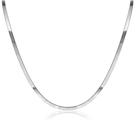 ZINZI Zilveren Platte Slangen Ketting 45cm 3 5mm Breed ZIC2292