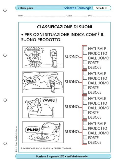 Classificazione Di Suoni Giunti Scuola