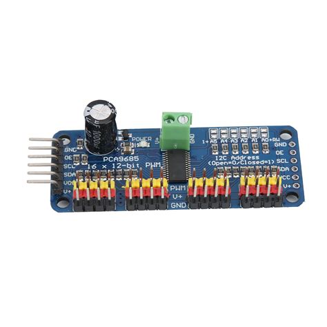 Buy PWM Servo, Motor Drive Board Module 16-Channel Motor Drive Module ...