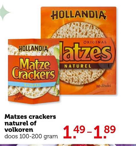 Matzes Crackers Naturel Of Volkoren Aanbieding Bij Coop 1Folders Nl