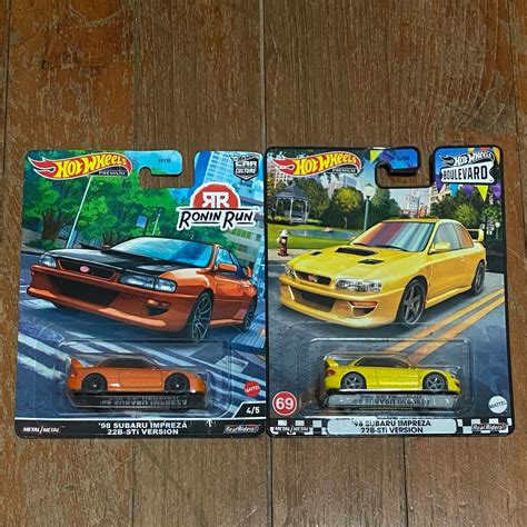 Hot Wheels Ronin Run Boulevard Subaru Impreza B Sti Version Car Culture Premium Real