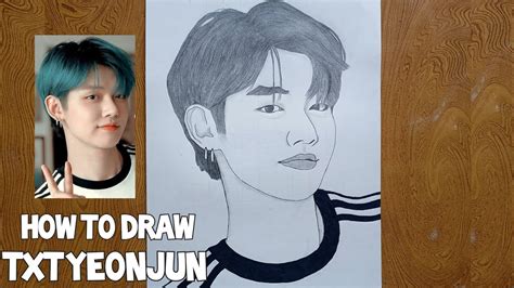 Drawing Txt Yeonjun How To Draw Yeonjun Yeonjun Drawing Yeonjun