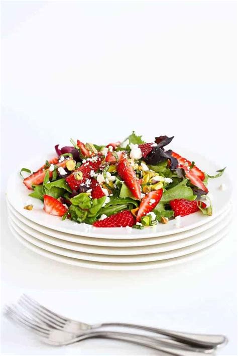 Strawberry Salad Recipe with Feta & Basil - Cookin' Canuck