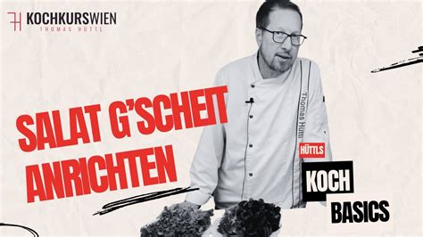 Koch Basics 21 Salat und Kräuter richtig waschen anrichten und