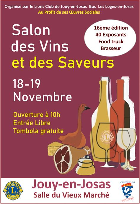 Salon des Vins et des Saveurs 2023 à Jouy en Josas Lions Club