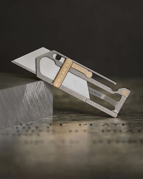 Aerocrafted Sideslip Titanium Utility Knife | Jerking the Trigger