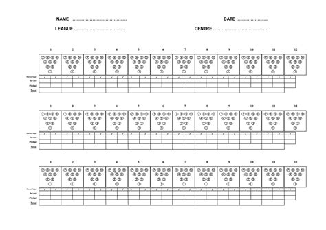Free Printable Bowling Score Sheet Templates [PDF, Excel] Calculator