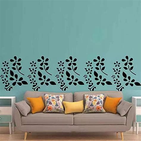 Buy Kayra Decor Swirl Floral 16x24 Inch Wall Design Stencil Painting