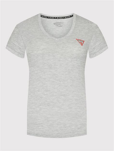 Guess T Shirt W2YI45 J1311 Szary Slim Fit Modivo Pl