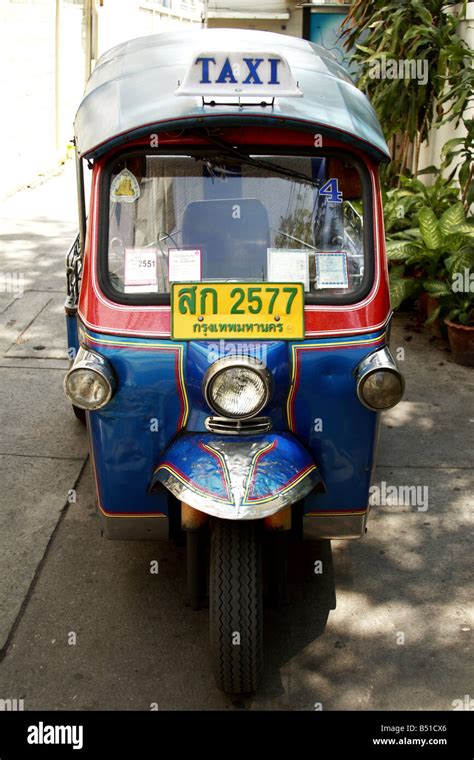 Famous tuk tuk or Auto RickShaw in Bangkok, Thailand Stock Photo - Alamy