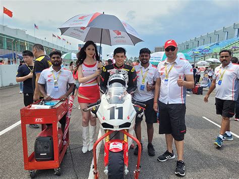 Asia Road Racing Championship Honda Racing India S Kavin Quintal