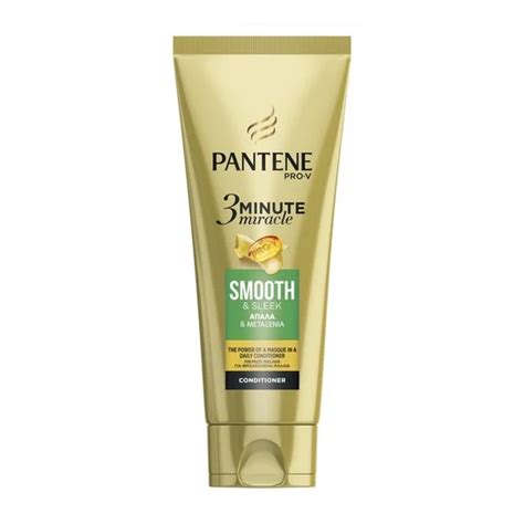 Pantene Pro V 3 Minute Miracle Smooth And Sleek Conditioner Μαλακτική για Απαλά And Μεταξένια Μαλλιά