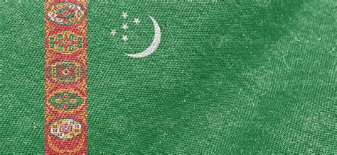 Turkmenistan fabric flag cotton material wide flags wallpaper-colored ...