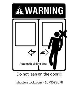 Do Not Lean On Door Royalty Free Images Stock Photos Pictures