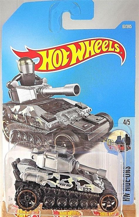 2017 Hot Wheels 67 HW Ride Ons 4 5 TANKNATOR Gray W Black OH6 OH5